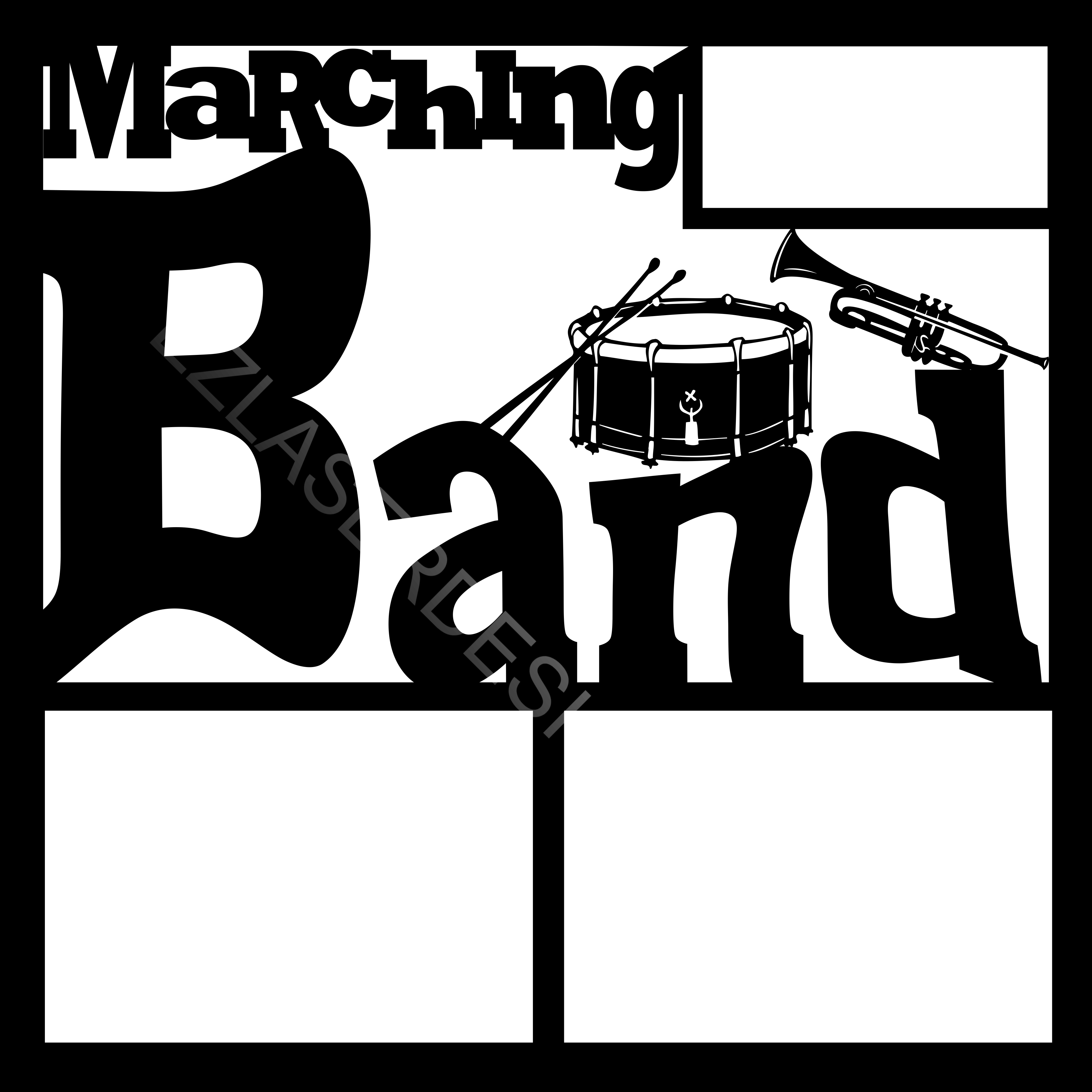 Marching Band Title EZ Laser Designs